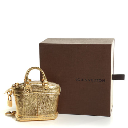 Louis Vuitton Suhali Mini Lockit Bag Charm Gold 5 of 7