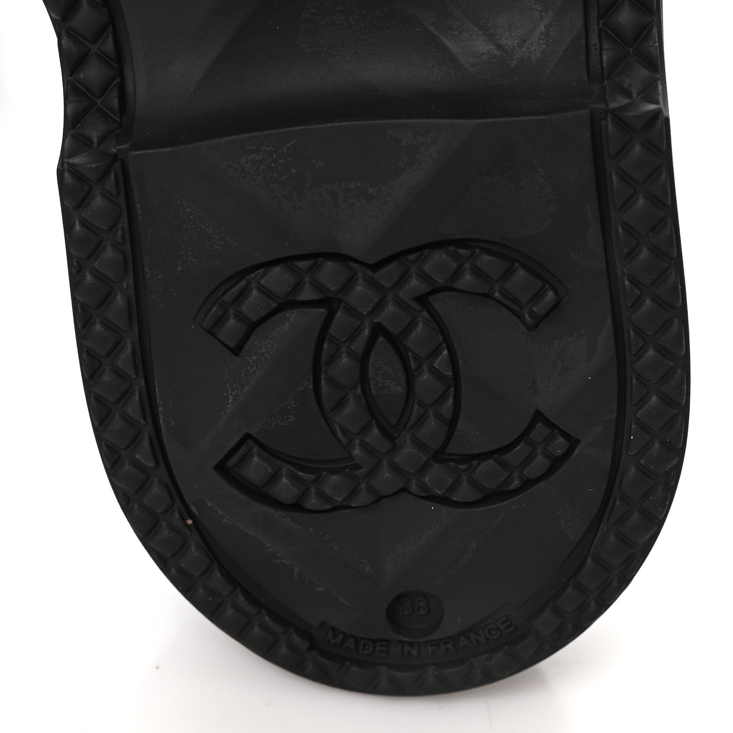 Chanel Caoutchouk CC High Boots 38 Black 7 of 9