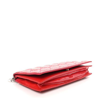 Christian Dior Patent Cannage Lady Dior Convertible Clutch Red 4 of 12