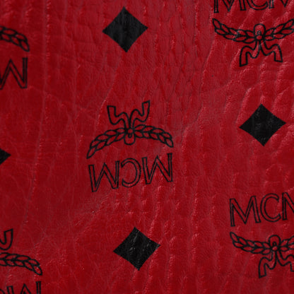 MCM Visetos Medium Liz Reversible Shopper Tote Ruby Red 11 of 22