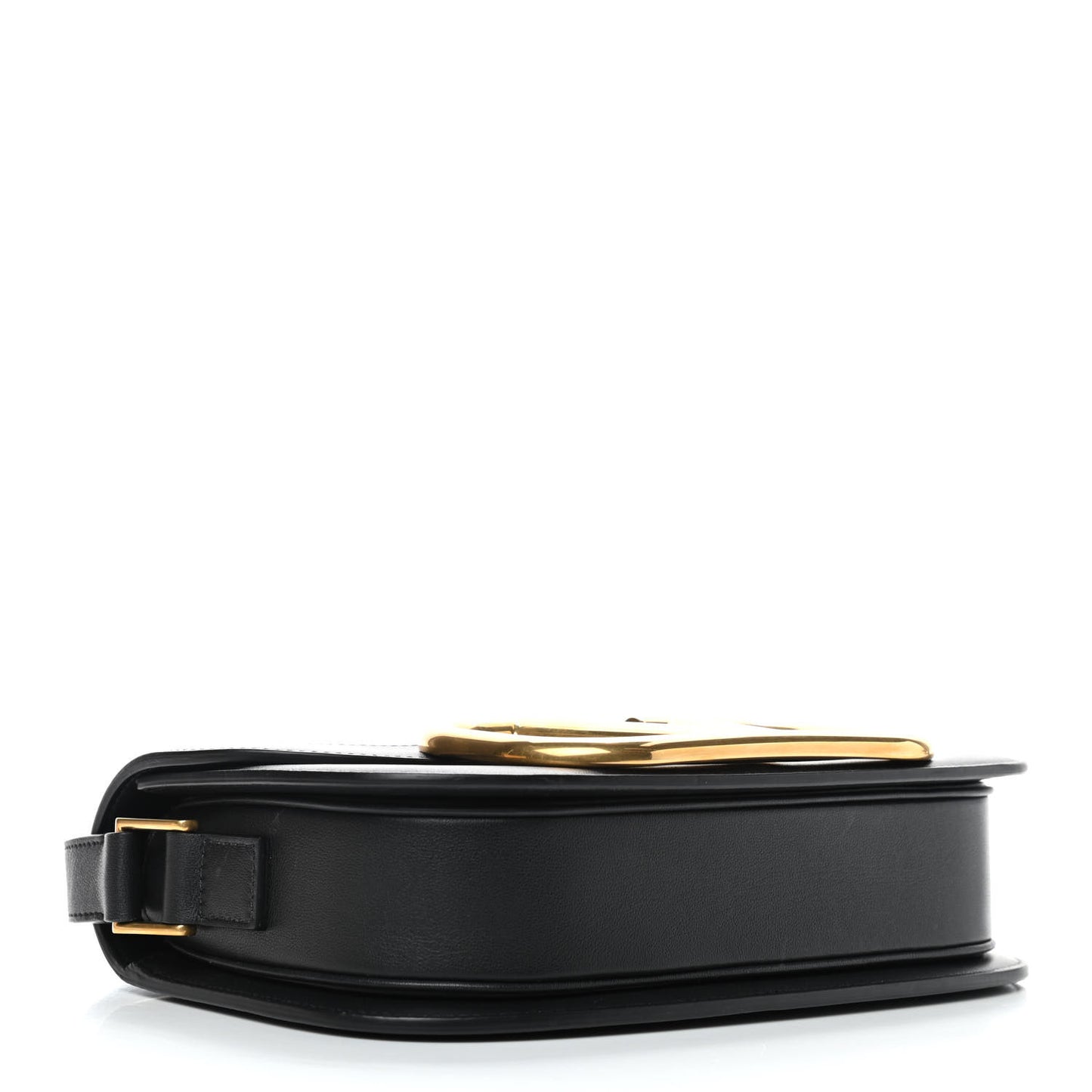 Smooth Calfskin Supervee Shoulder Bag Black