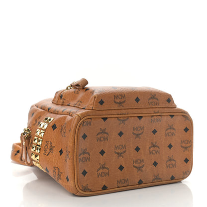 MCM Visetos Side Stud Mini Stark Backpack Cognac 4 of 18