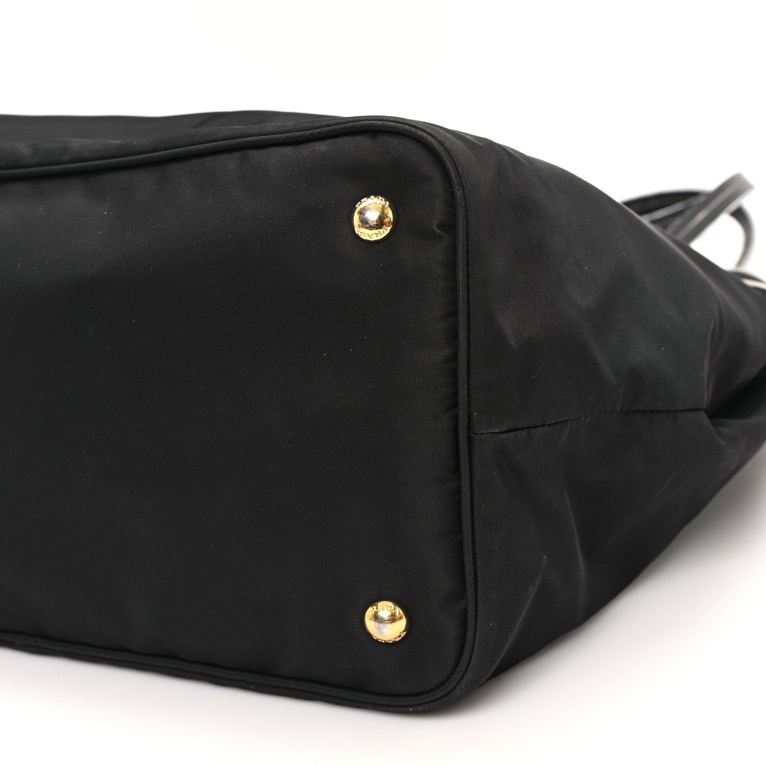Prada Tessuto Nylon Saffiano Shopping Tote Black 10 of 13