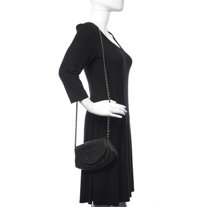 Chanel Caviar Half Moon Wallet On Chain WOC Black 2 of 11