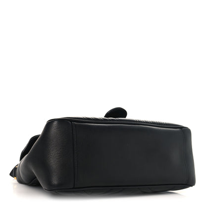 Gucci Calfskin Matelasse Small GG Marmont Top Handle Shoulder Bag Black 4 of 10