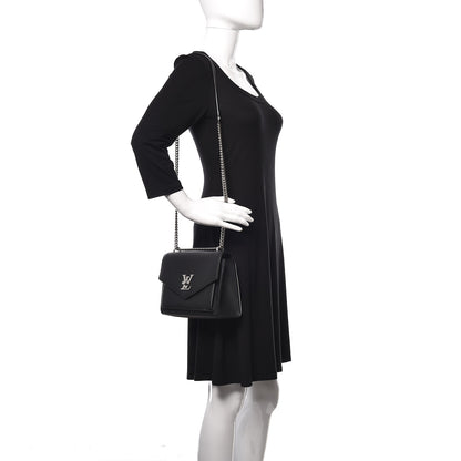Louis Vuitton Soft Calfskin My Lockme Chain Bag BB Black 2 of 11