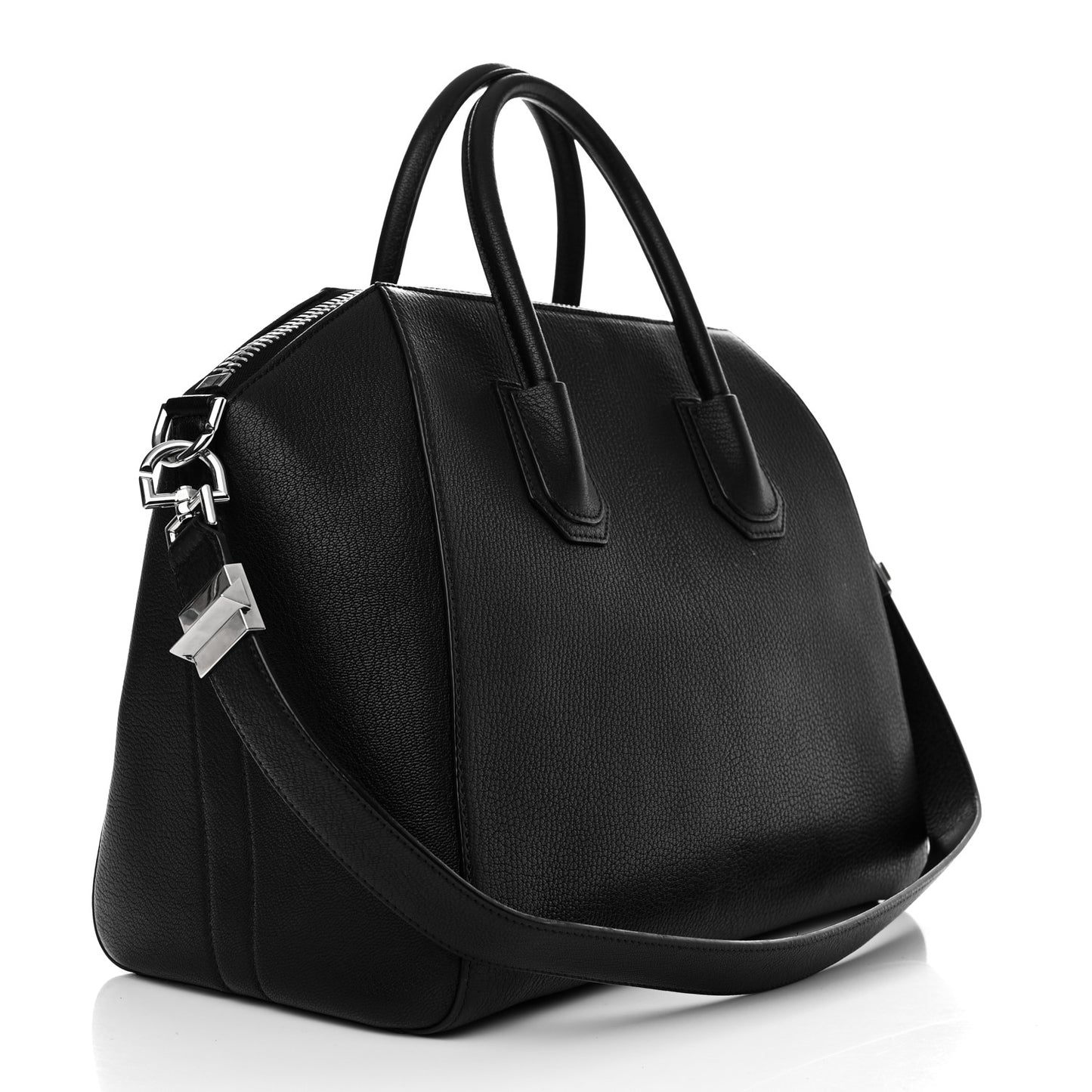 Sugar Goatskin Medium Antigona Black