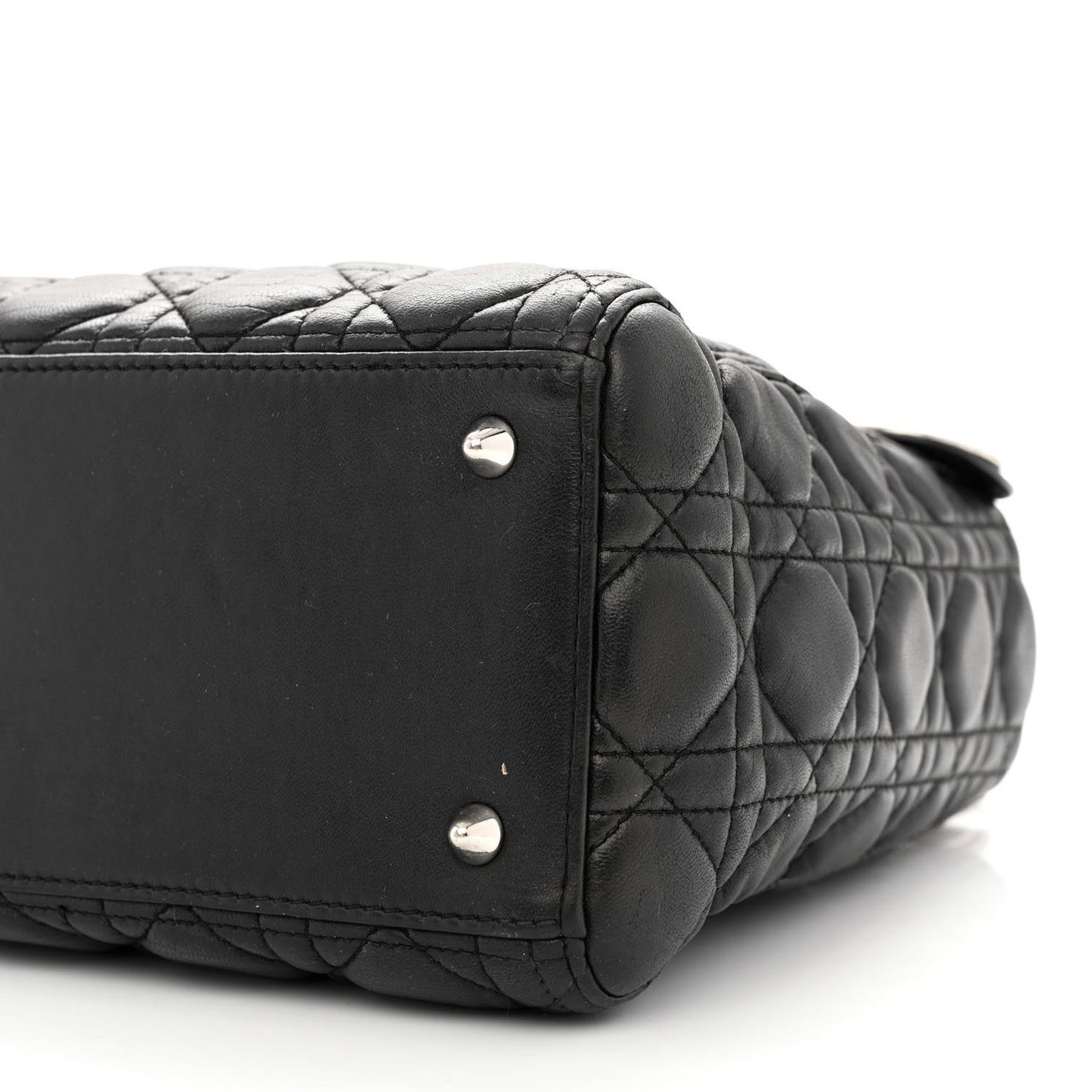 Lambskin Cannage Medium Lady Dior Black