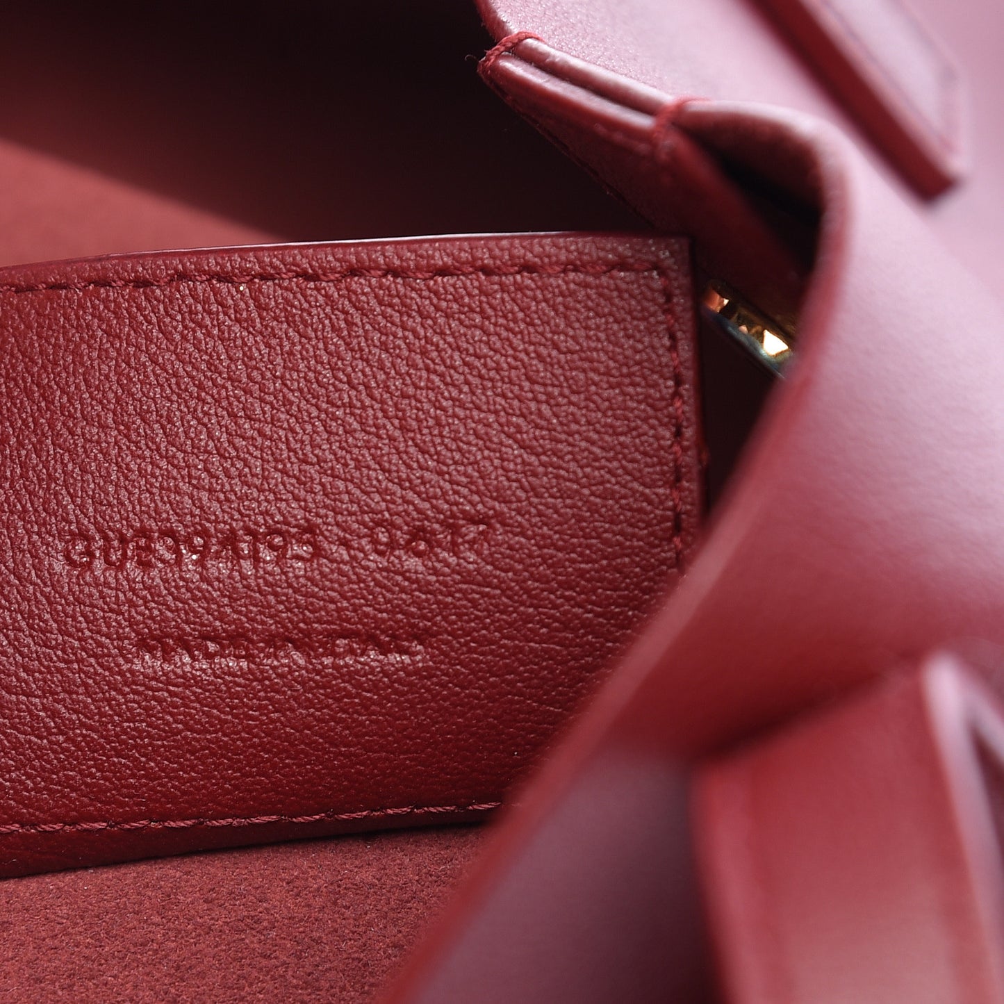 Calfskin Large Shopping Tote Rouge Legion