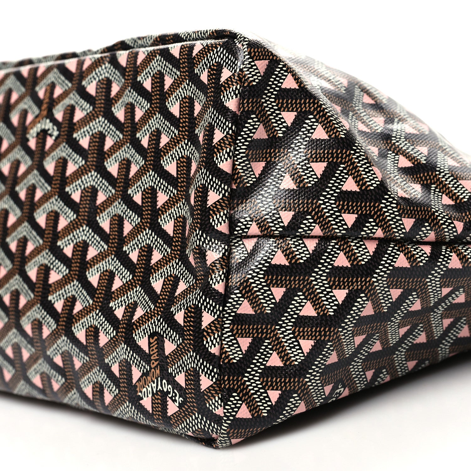 Goyard Goyardine Saint Louis Claire Voie PM Black Pink 10 of 10