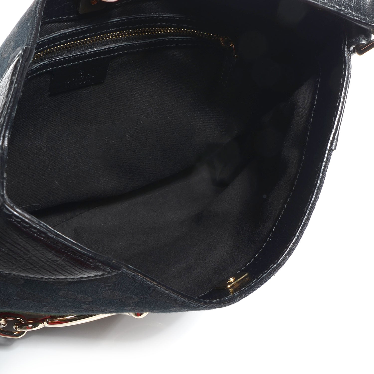 Gucci Monogram Web Hasler Hobo Black 5 of 7