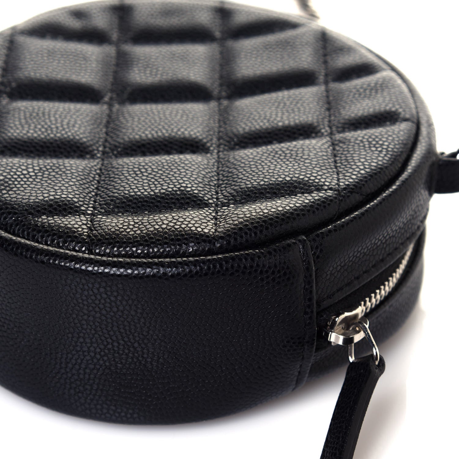 Chanel Caviar Quilted Round Clutch With Chain Black 13 of 13