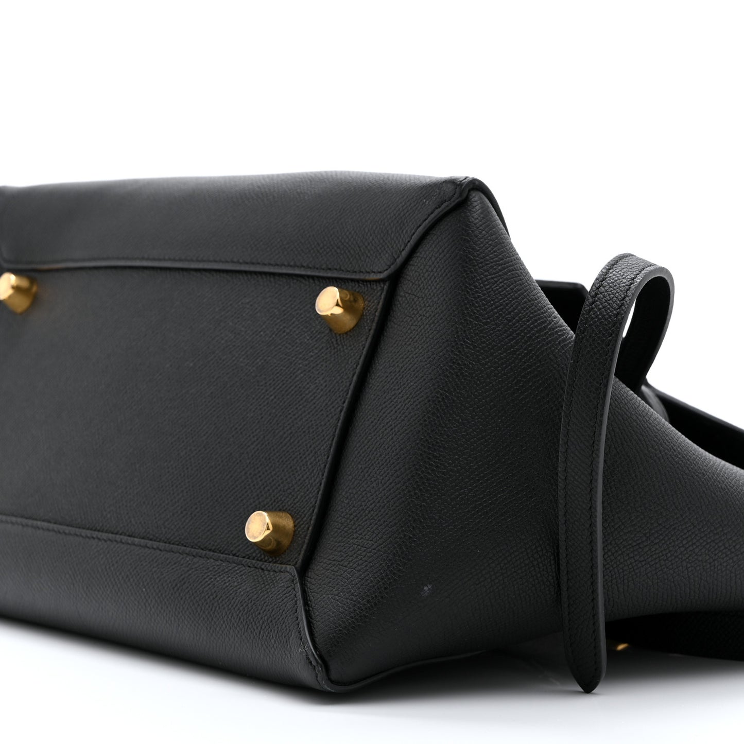 Grained Calfskin Mini Belt Bag Black