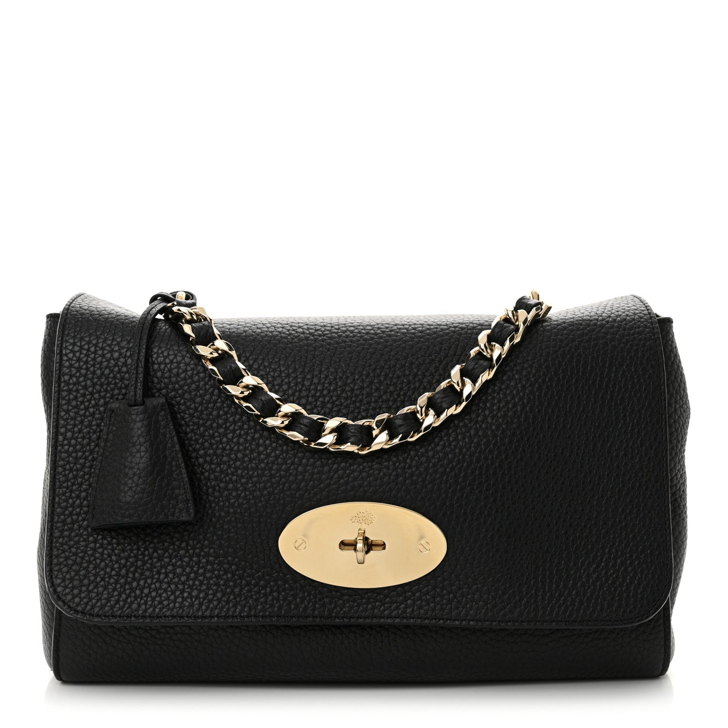 Mulberry Small Classic Grain Calfskin Medium Lily Black 1 of 10