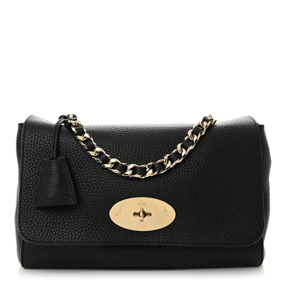 Mulberry Small Classic Grain Calfskin Medium Lily Black 1 of 10