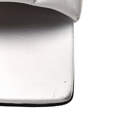 Bottega Veneta Nappa Matelasse Padded Flat Sandals 38 Optic White 8 of 11