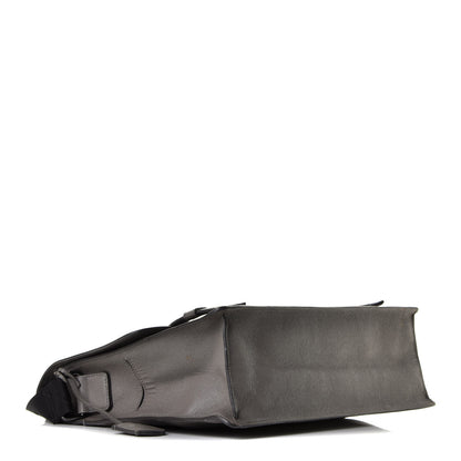 Burberry London Grainy Calfskin Rivendale Messenger Bag Grey 6 of 8
