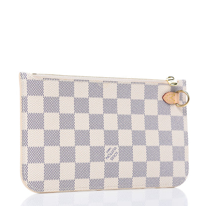 Louis Vuitton Damier Azur Neverfull PM Pochette 3 of 7