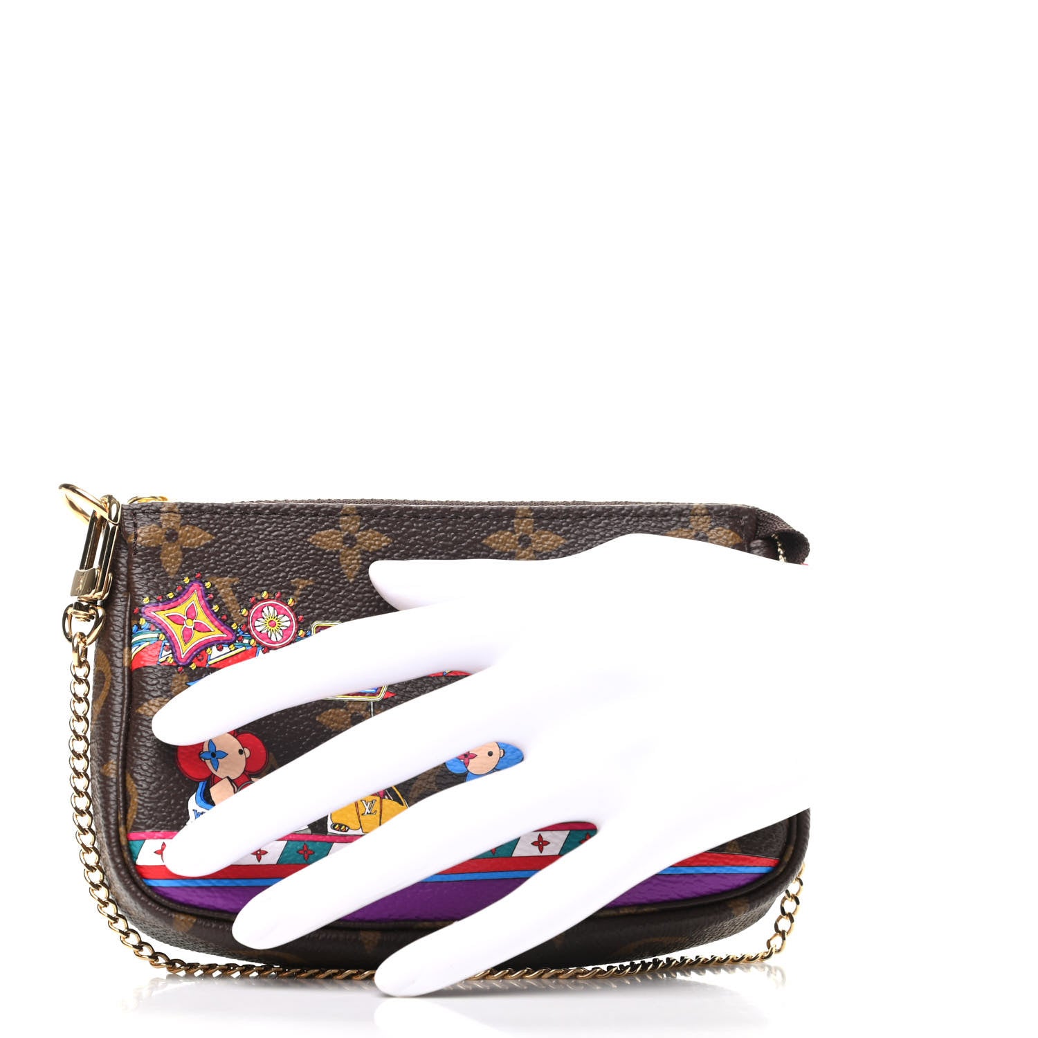 Louis Vuitton Monogram 2020 Christmas Animation Bumper Cars Mini Pochette Accessories Coquelicot 2 of 8