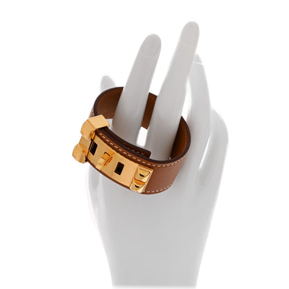 Hermes Madame Calfskin Collier de Chien CDC 24 Bracelet T2 Gold 2 of 6