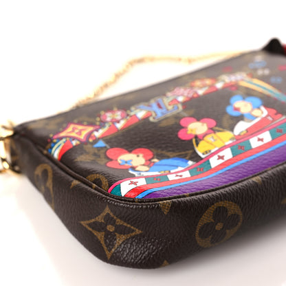 Louis Vuitton Monogram 2020 Christmas Animation Bumper Cars Mini Pochette Accessories Coquelicot 7 of 8