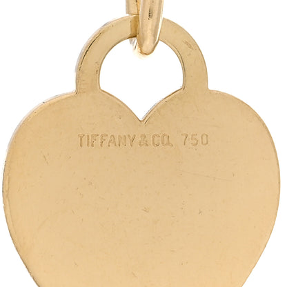 Tiffany 18K Yellow Gold Heart Tag Charm Bracelet 3 of 4