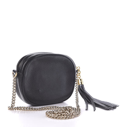 Gucci Pebbled Calfskin Mini Soho Chain Bag Black 3 of 11