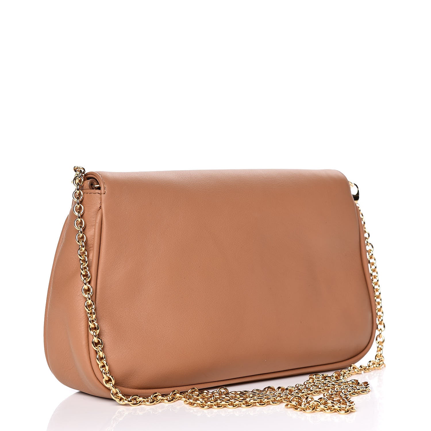 Fendi Vitello Flamingo Enamel Fendista Pouchette Crossbody Orzo 3 of 10