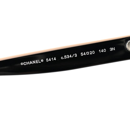 Chanel Acetate CC Butterfly Sunglasses 5414 Black Beige 7 of 8