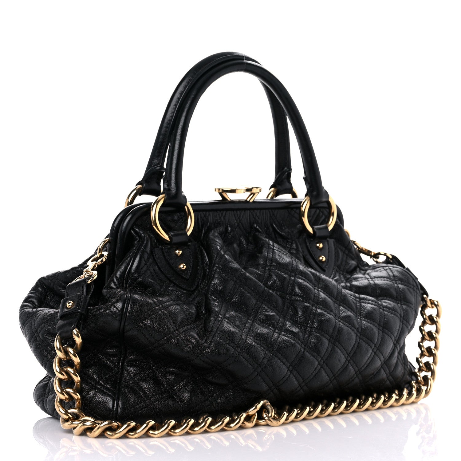 Marc Jacobs Calfskin Quilted Stam Black 3 of 16