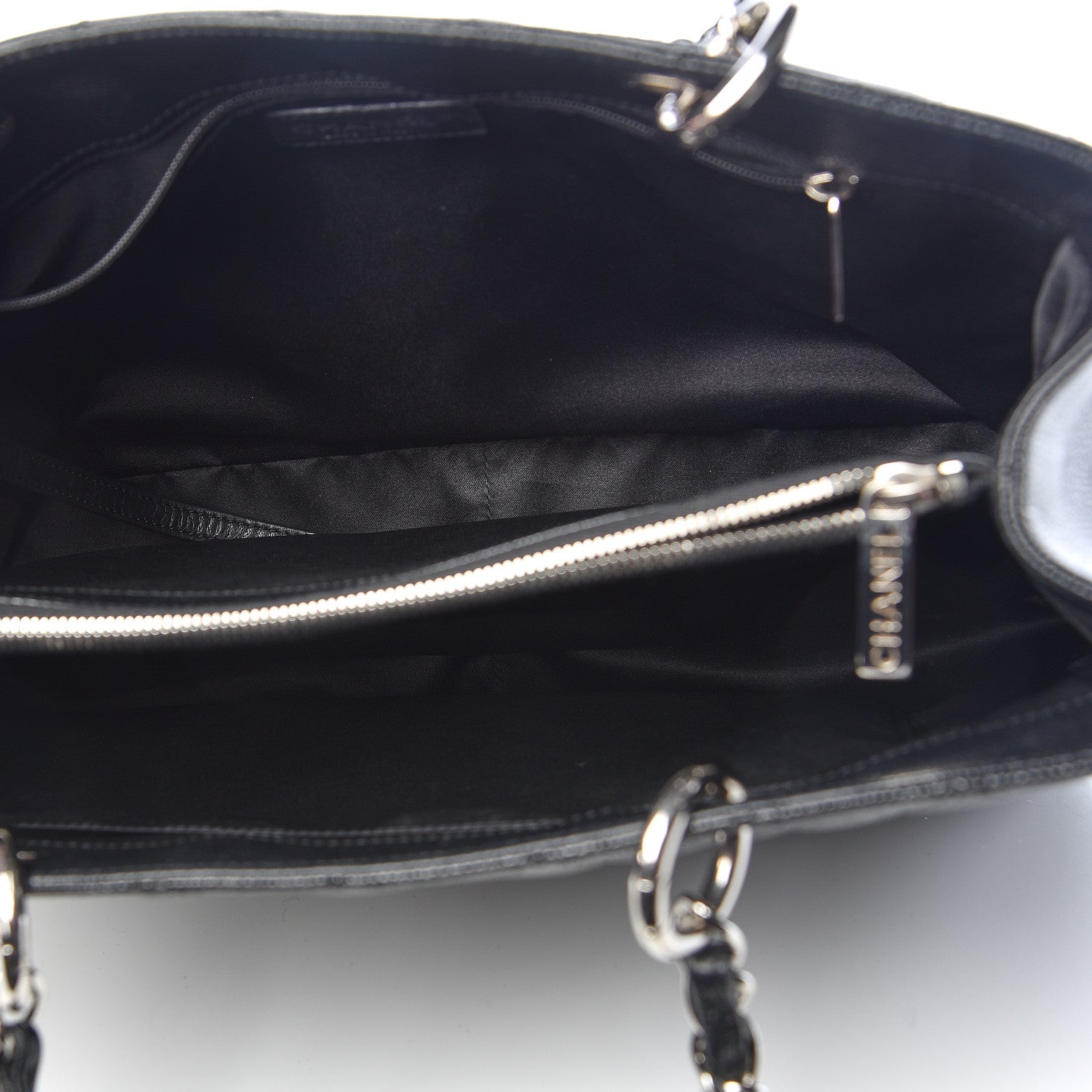 Chanel Caviar Quilted Grand Shopping Tote GST Black 6 of 12