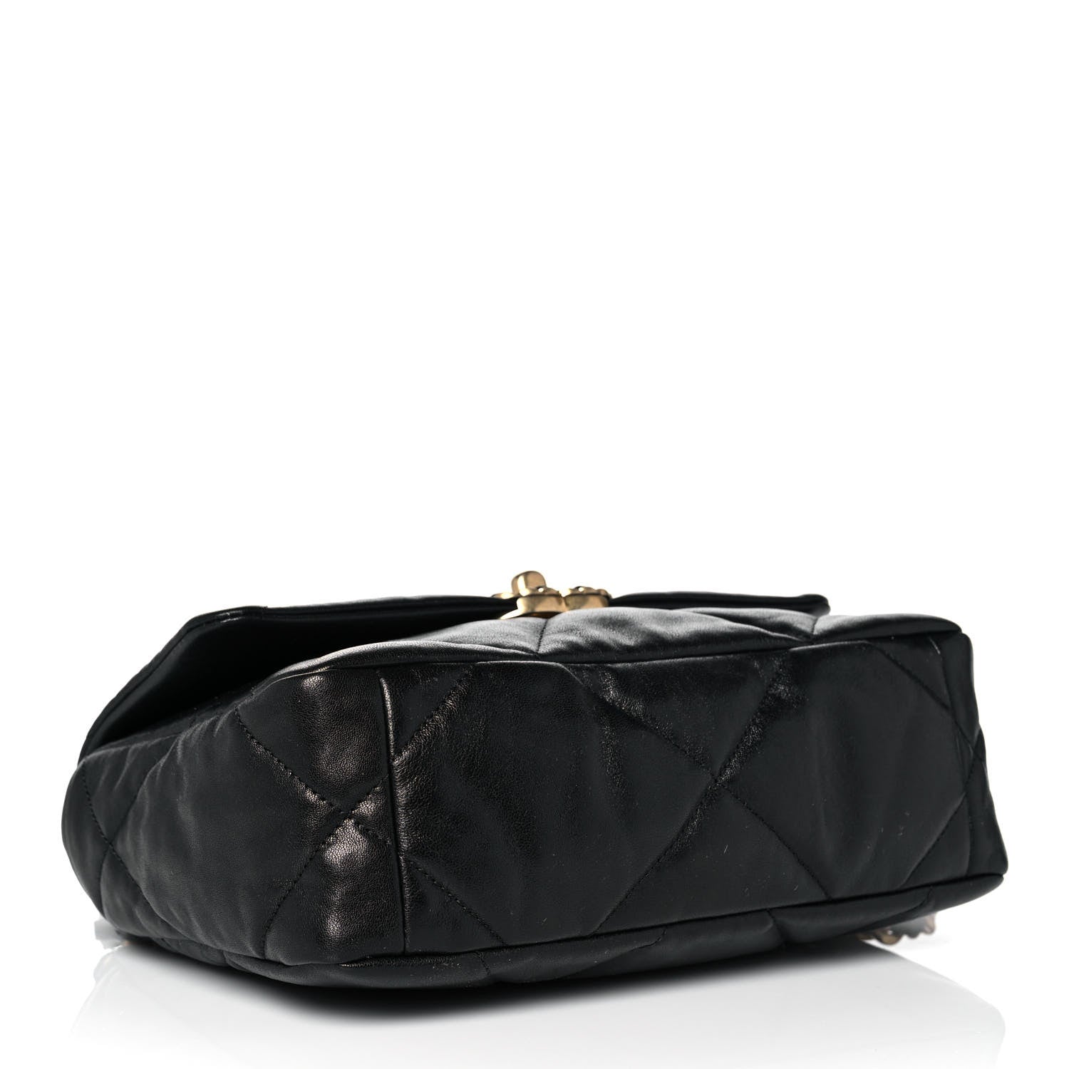 Chanel Goatskin Quilted Medium Chanel 19 Flap Black 4 of 10