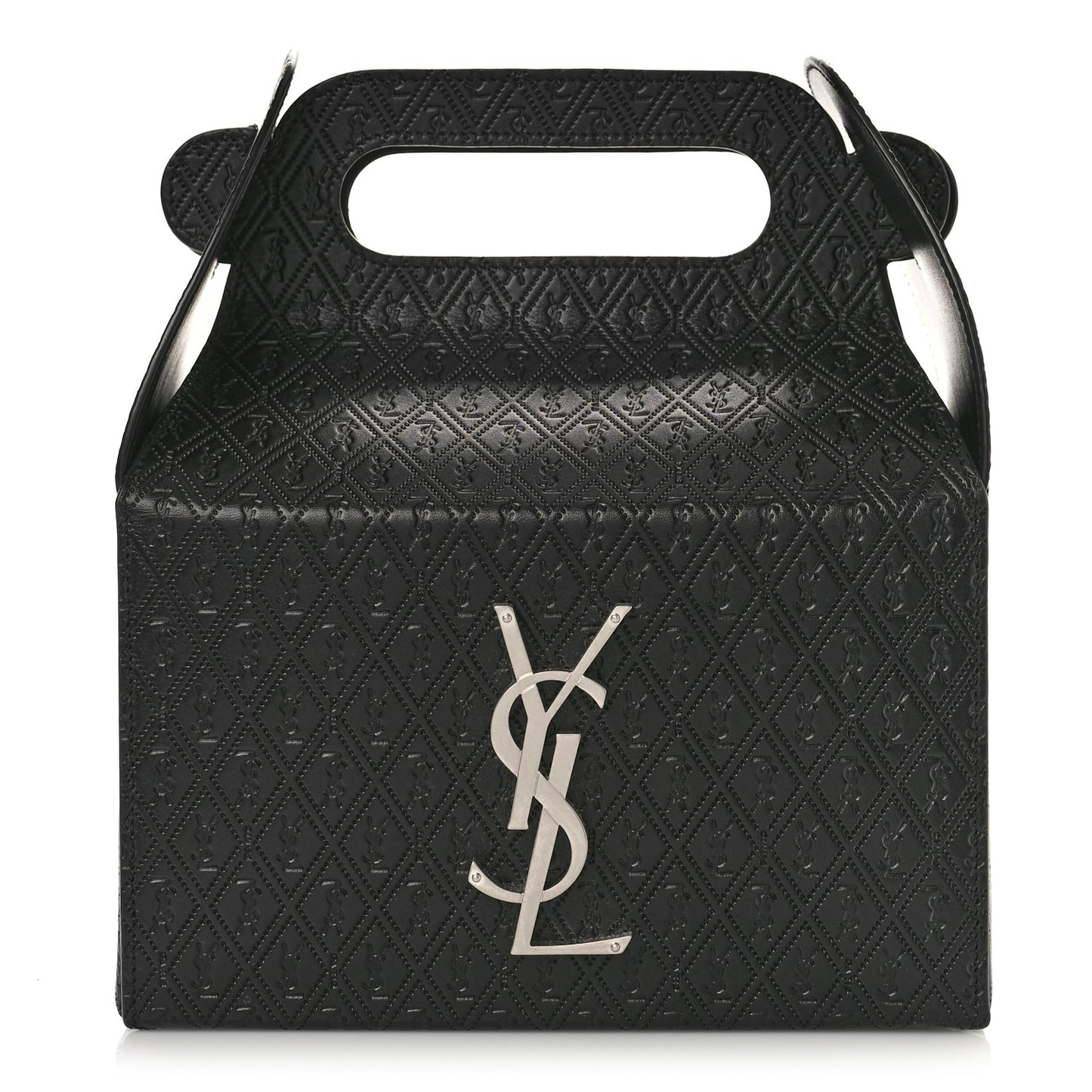 Calfskin Monogram Take Away Box Black