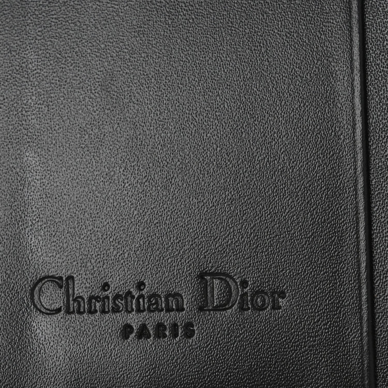 Christian Dior Monogram Compact Saddle Wallet Black 6 of 10