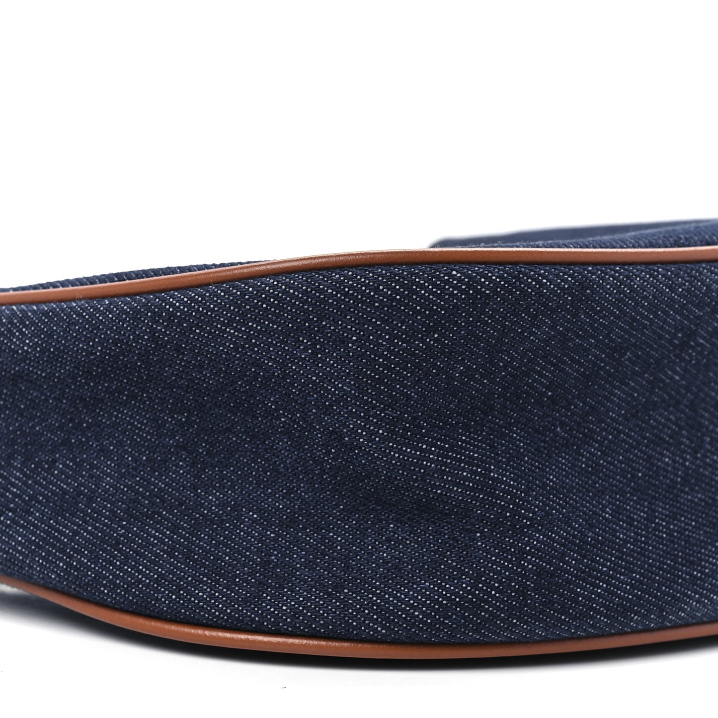 Denim Ava Shoulder Bag Navy Tan