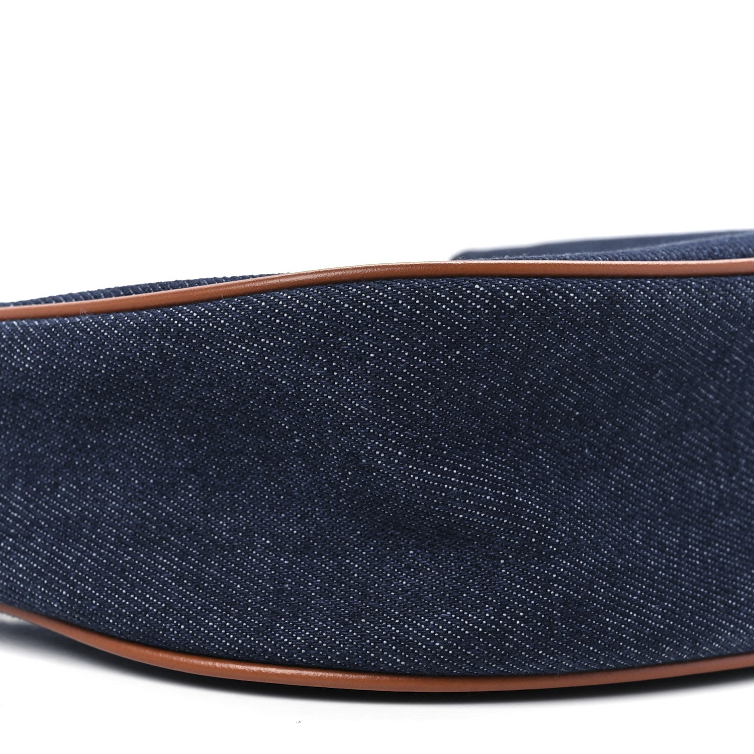 Celine Denim Ava Shoulder Bag Navy Tan 11 of 12