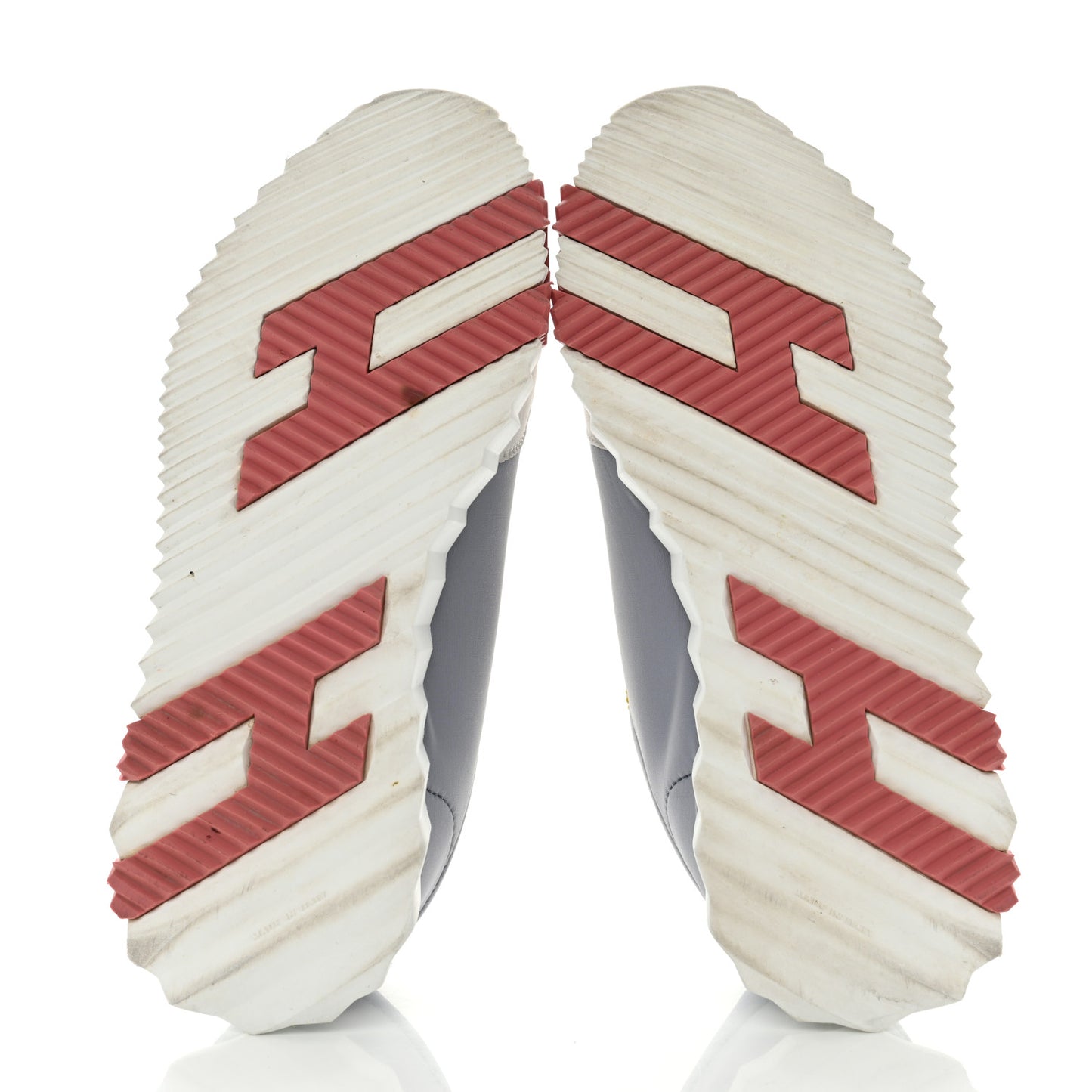 Technical Canvas Suede Goatskin Bouncing Sneakers 39.5 Gris Multicolor