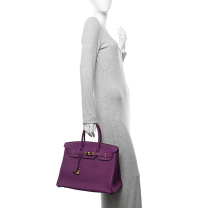 Hermes Togo Birkin 35 Anemone 2 of 14