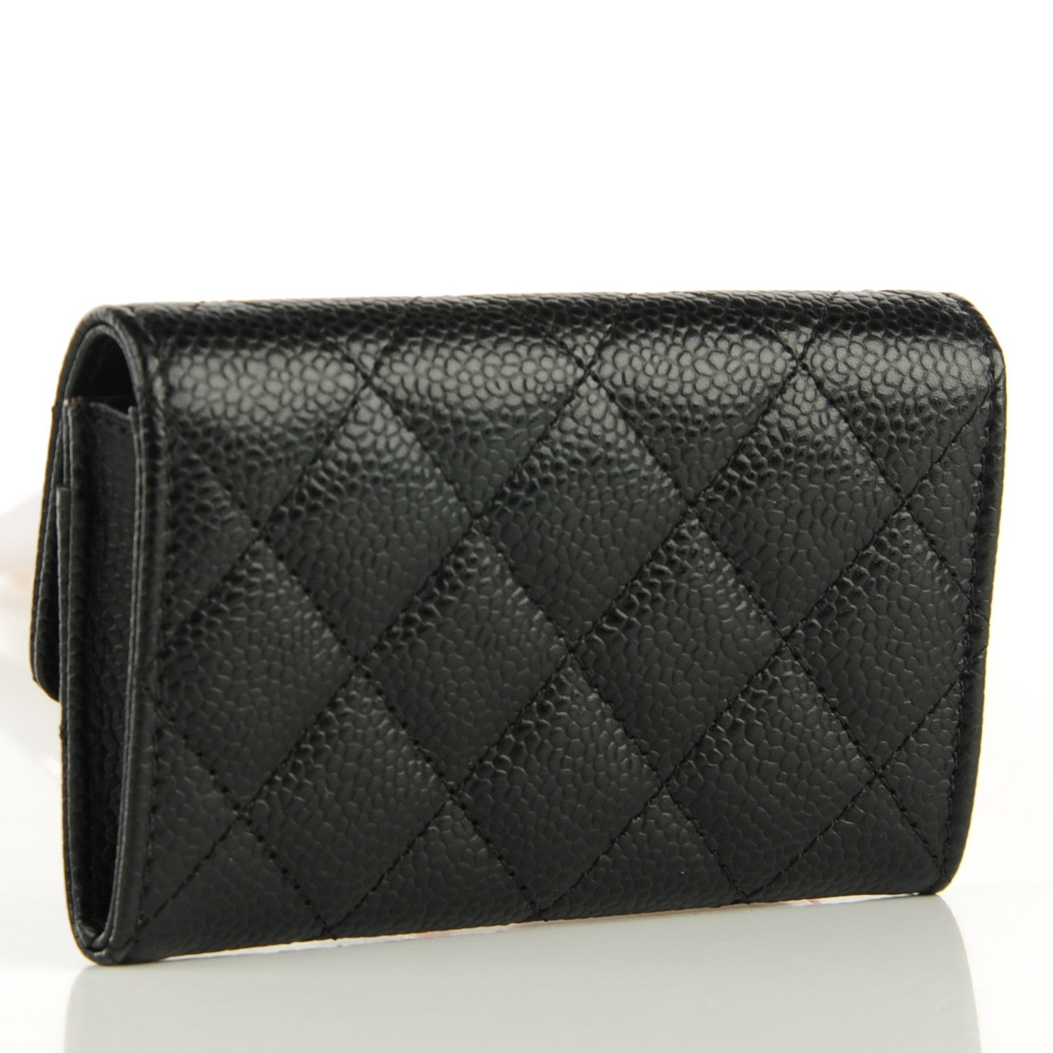 Chanel Caviar Quilted Flap Card Holder Black 3 of 8
