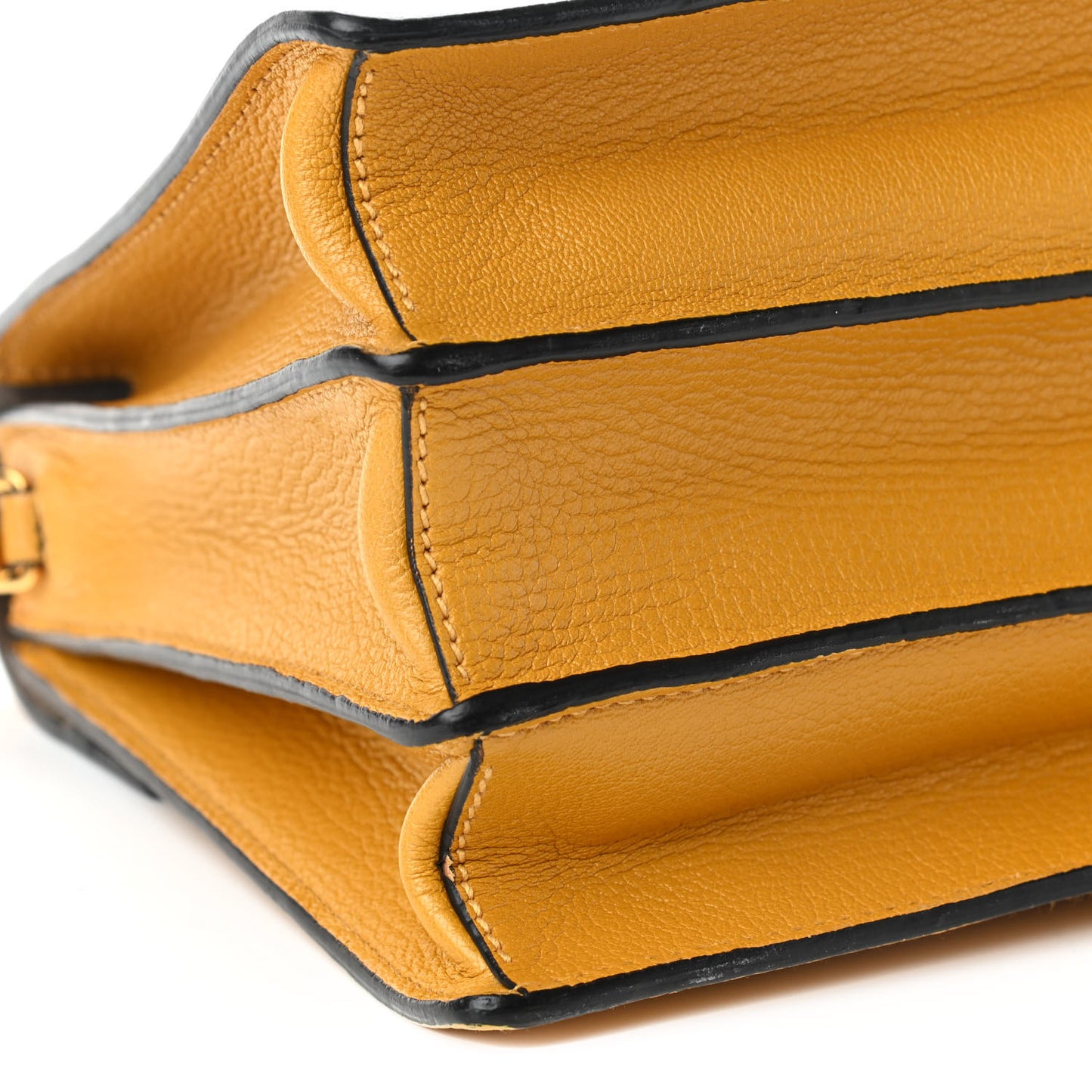 Goatskin Bandoliera Madras Bi-Color Shoulder Bag Argilla Soleil