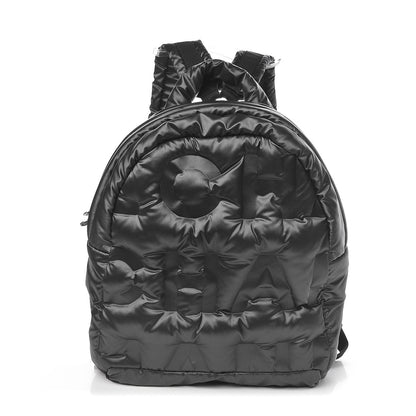 Chanel Nylon Embossed Small Doudoune Backpack Grey 1 of 11