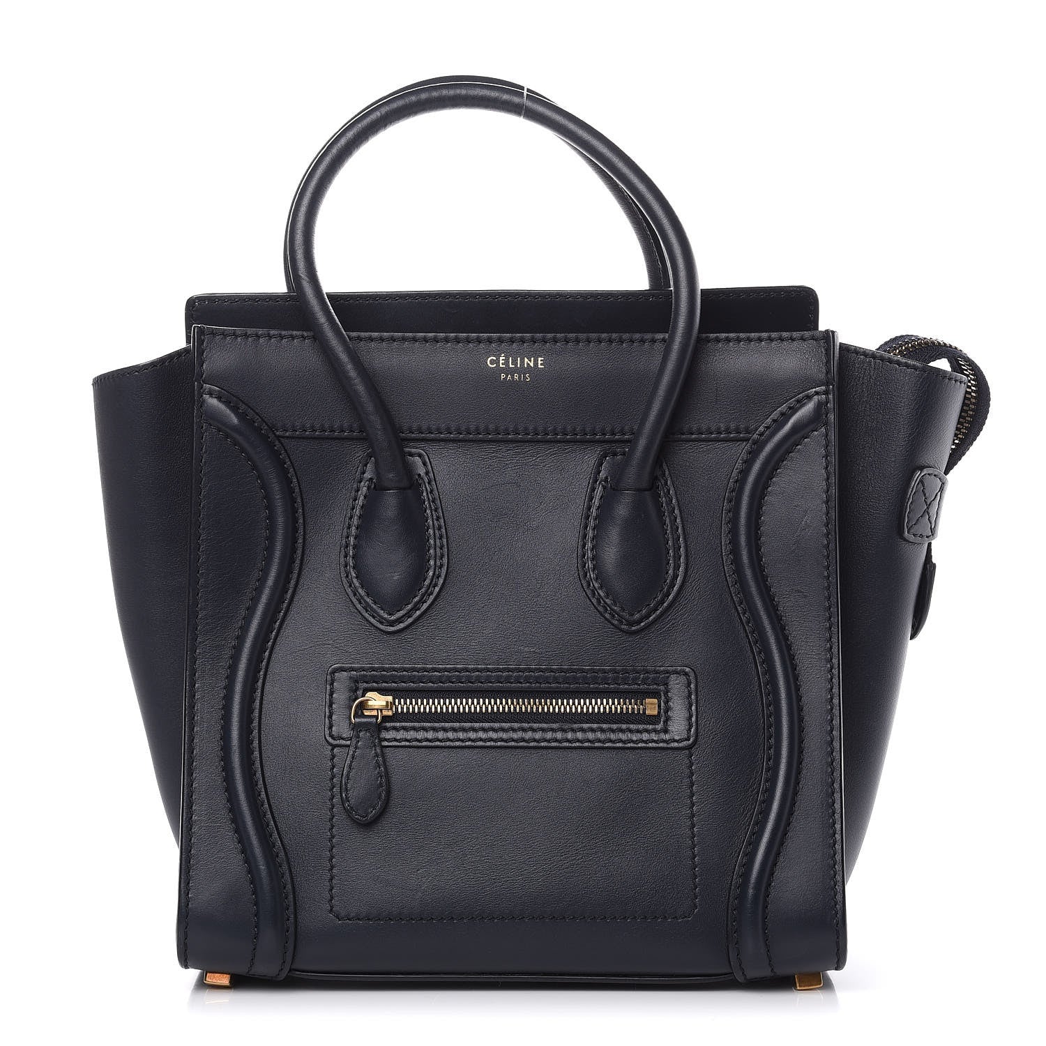 Celine Smooth Calfskin Micro Luggage Navy Blue 1 of 13