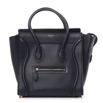 Celine Smooth Calfskin Micro Luggage Navy Blue 1 of 13