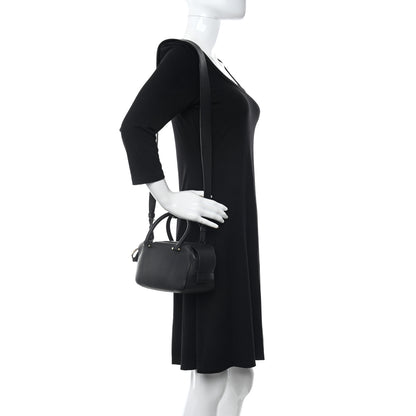 Delvaux Grained Calfskin Mini Cool Box Satchel Black 2 of 10