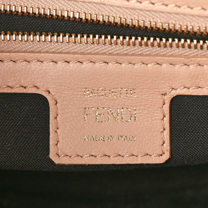 Fendi Nappa FF 1974 Embossed Baguette Rosa Quarzo 6 of 12