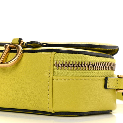 Christian Dior Goatskin Mini Saddle Shoulder Strap Pouch Lime 10 of 11