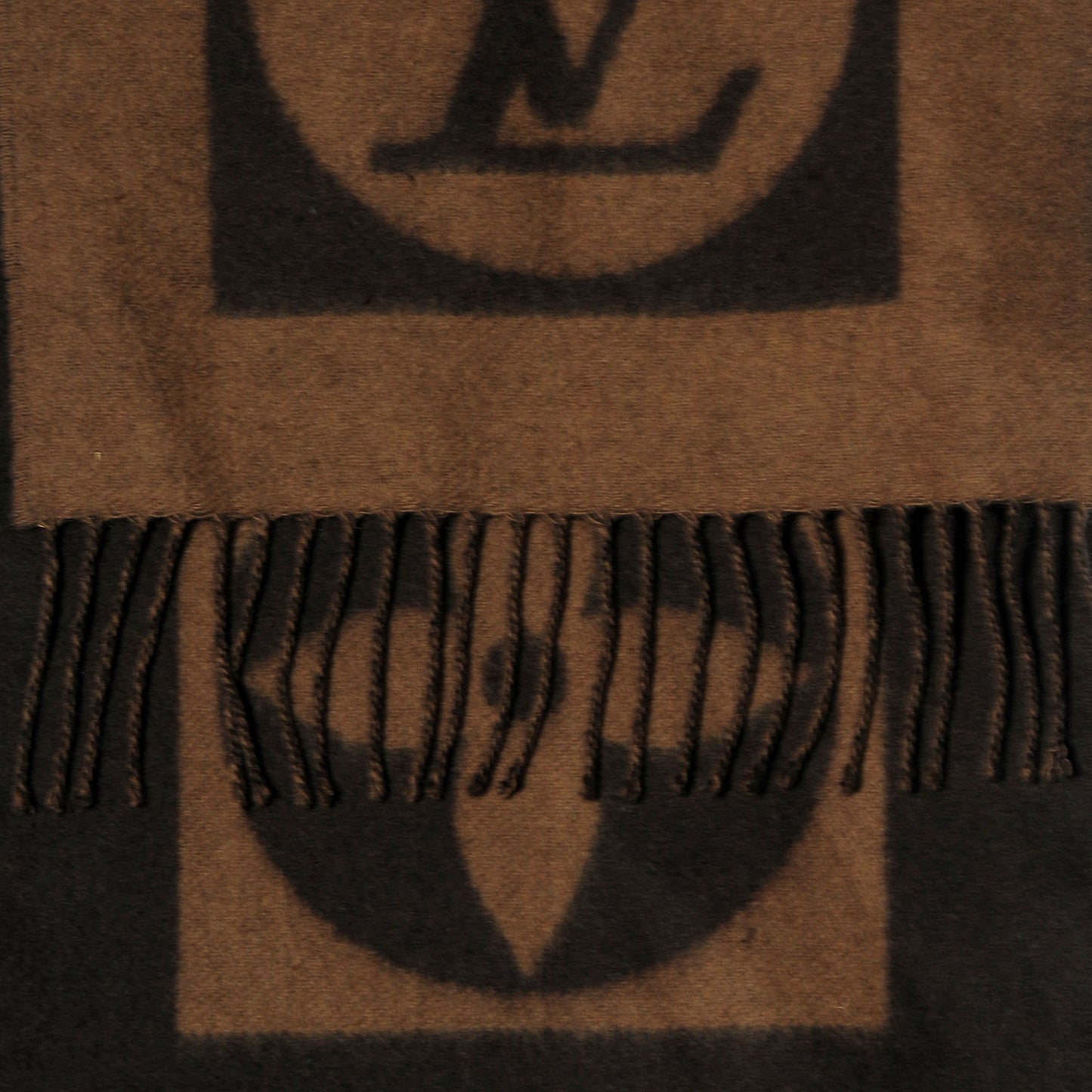 Lambswool Angora Cardiff Scarf Brown