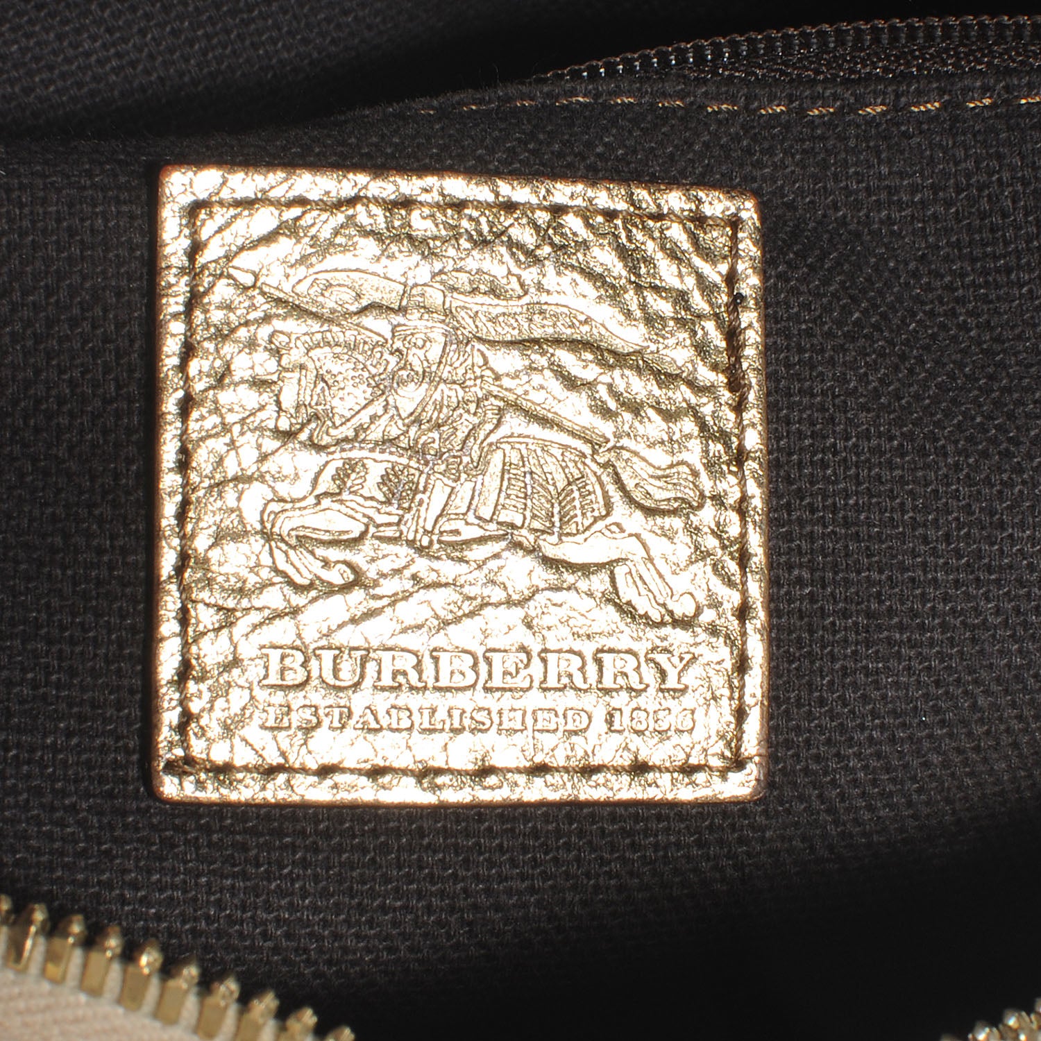 Burberry Haymarket Check Small Bowler Gold 6 of 8