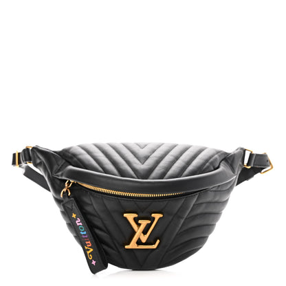 Louis Vuitton Calfskin Quilted New Wave Bumbag Black 1 of 9