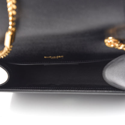 Saint Laurent Grain De Poudre Small Monogram Kate Satchel Black 5 of 8